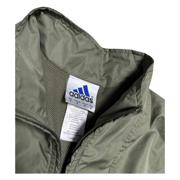 ADIDAS Retro Y2K Lightweight Activewear Splash Windbreaker Jacket Mens Small - Picture 3 of 5